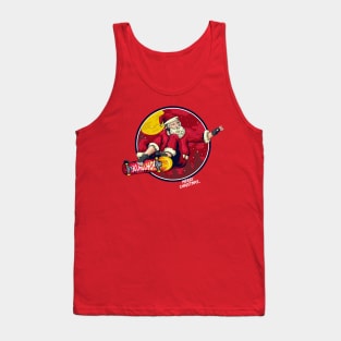 Santa Skateboard Ho ho ho! Tank Top